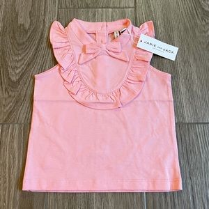 NWT Janie and Jack Pink Ruffle Collar Blouse